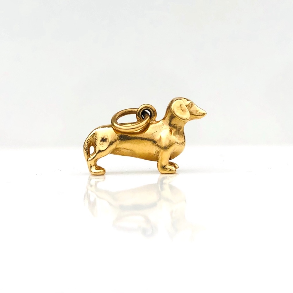 James Avery 14k Yellow Gold Dachshund Charm Retired